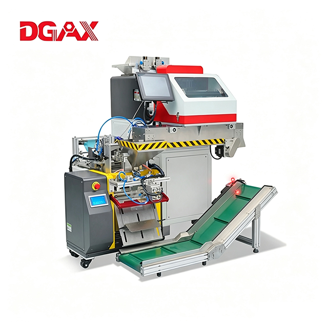DGAX Automatic Electric Application with PLC Control System Industrial Desktop Counting Packing Machine Small Bag Batch for Injection Molded Parts